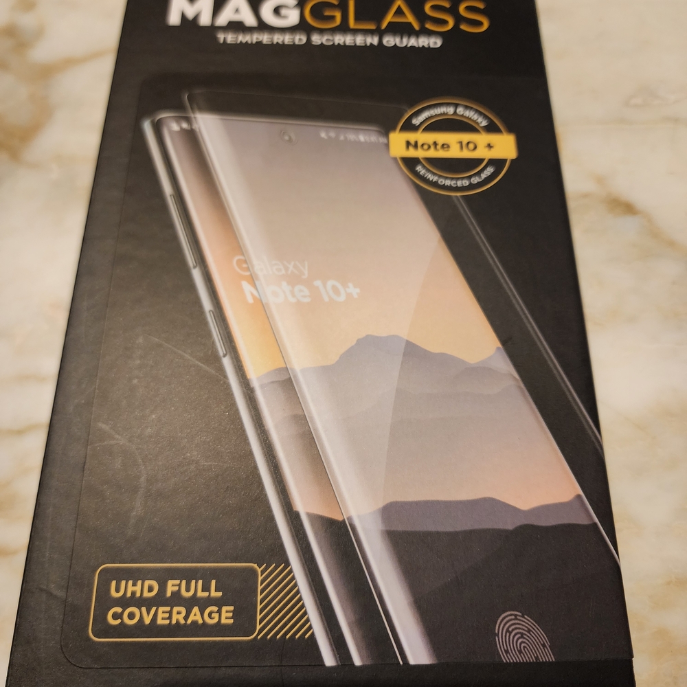 Tempered Screen Protector for Galaxy Note 10+ - Black